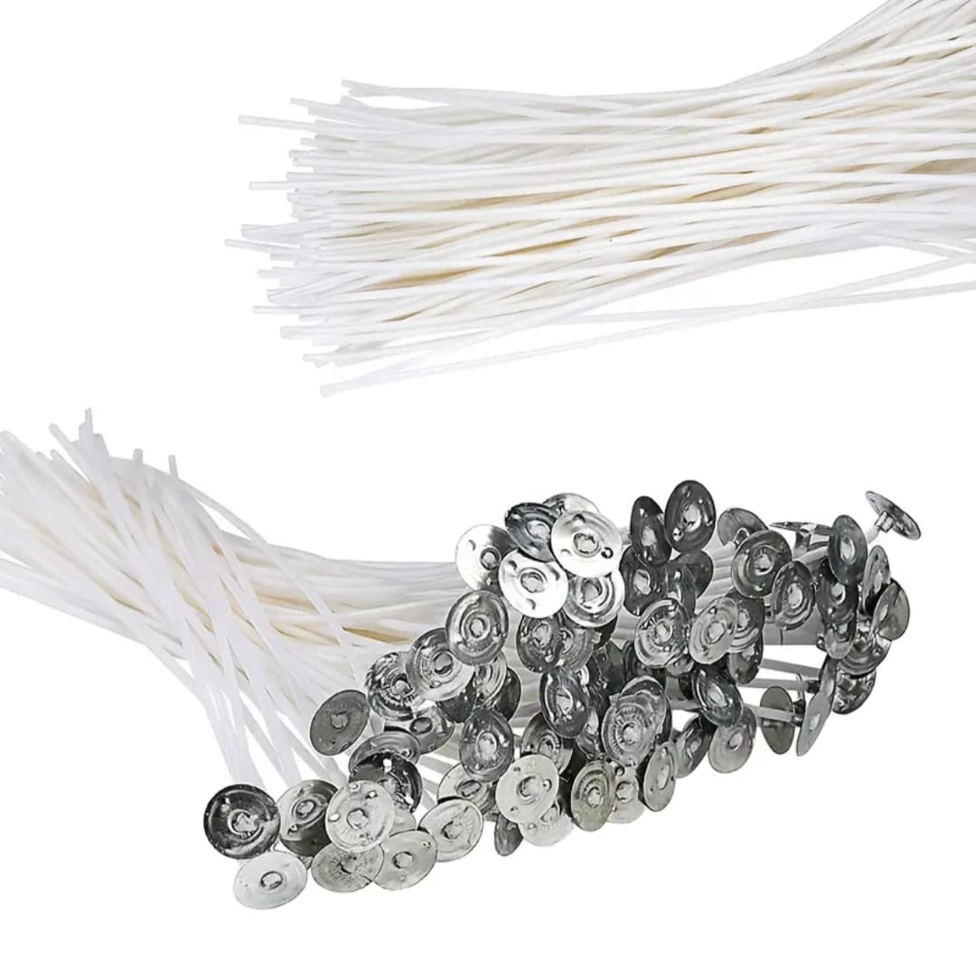 Candle Waxed Wick | Pre-Waxed Cotton Wicks | Pack of 12 | Pack of 100 ...