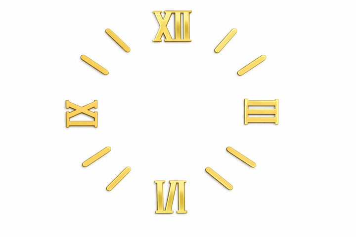 Roman Numbers with Bars | Acrylic Clock Numbers for Wall Clocks